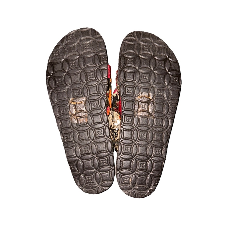 Muk Luks Elaine Braided Thong Flip Flop Sandals Boho Colorful Size 8 NWOT - Picture 7 of 15